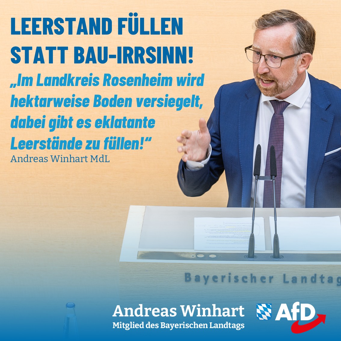 Andreas Winhart Leerstände Bauprojekte Bebauungsplan