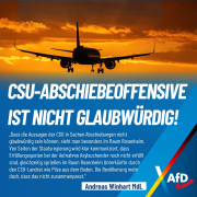 Andreas Winhart - Abschiebeoffensive der CSU nur Augenwischerei