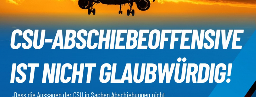 Andreas Winhart - Abschiebeoffensive der CSU nur Augenwischerei